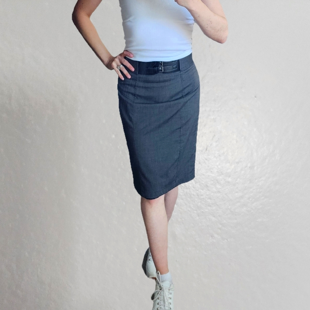 Elegant Gray Skirt